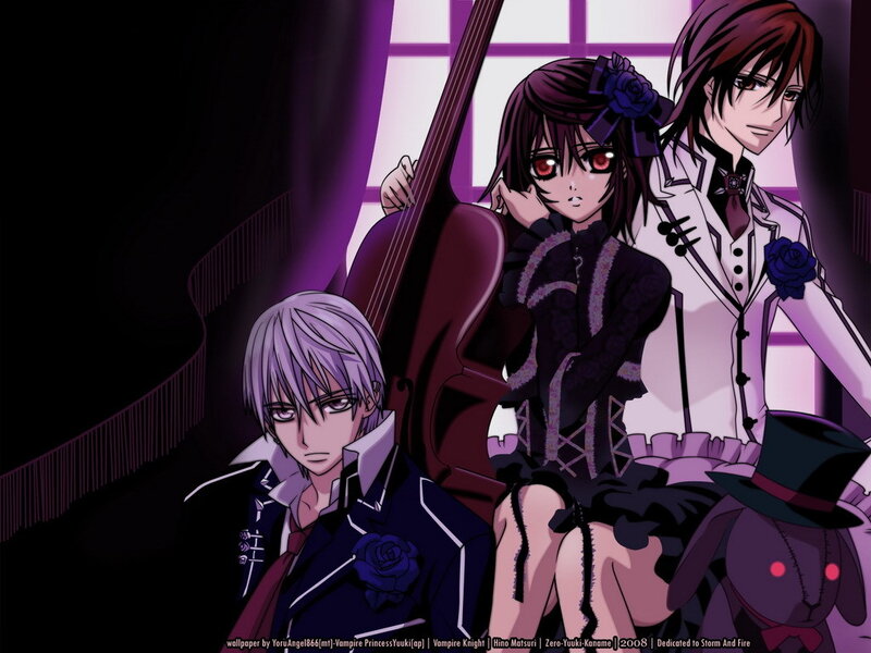 Vampire Knight characters in formal wear