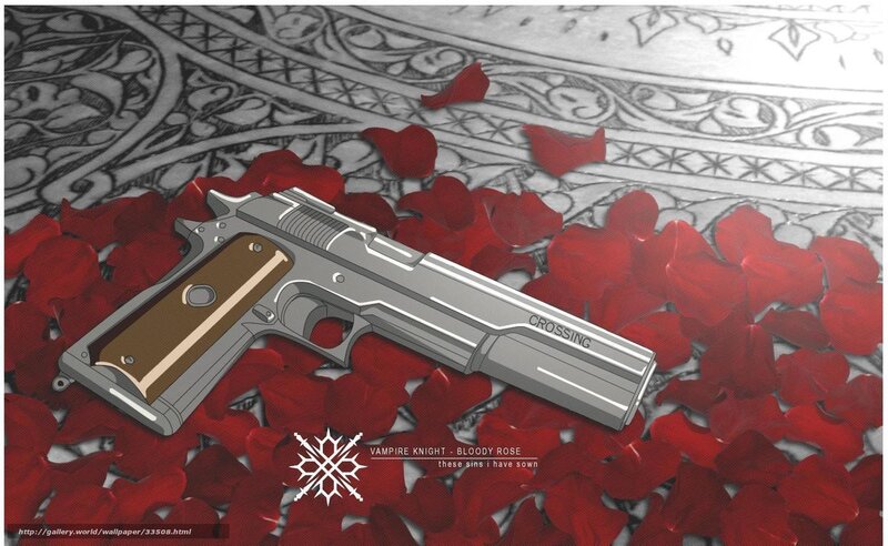 Vampire Knight gun with rose petals