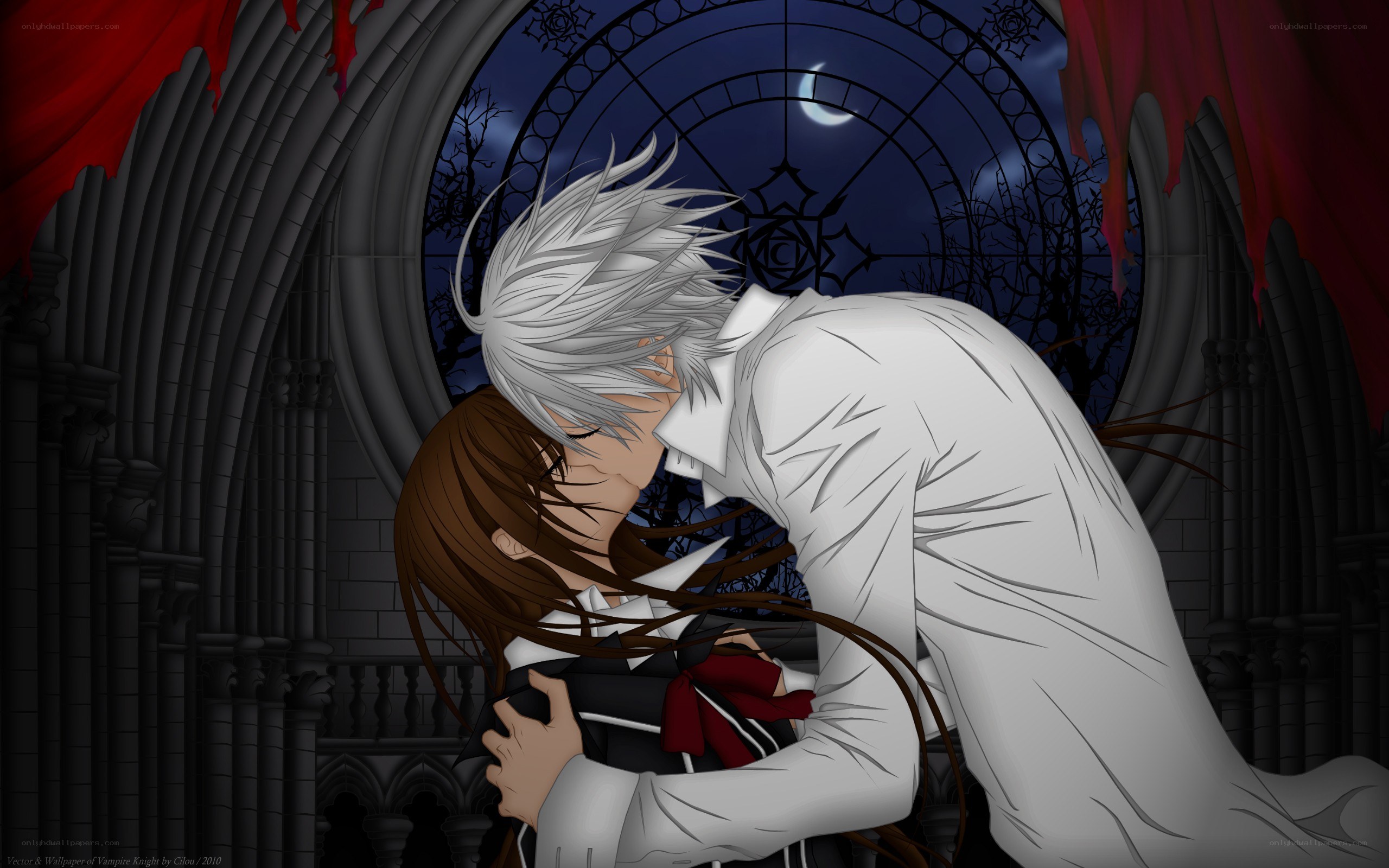 Vampire Knight kiss scene