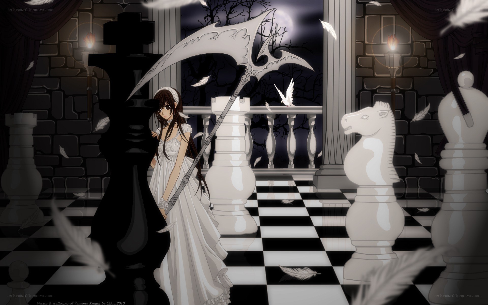 Vampire knight with scythe