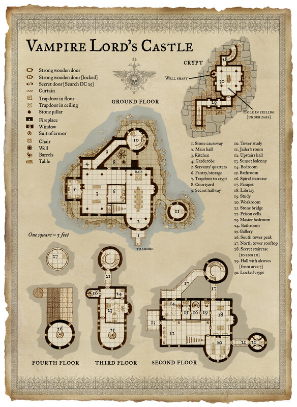 Vampire Lord's Castle map
