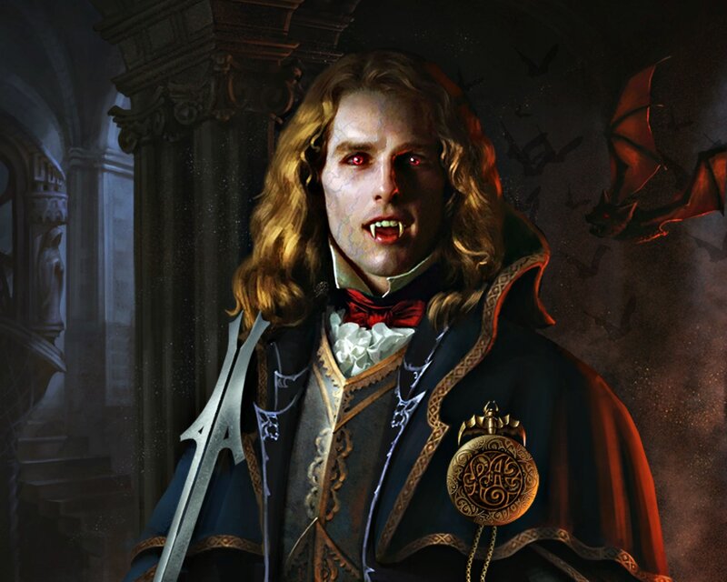 Vampire Man with Fangs
