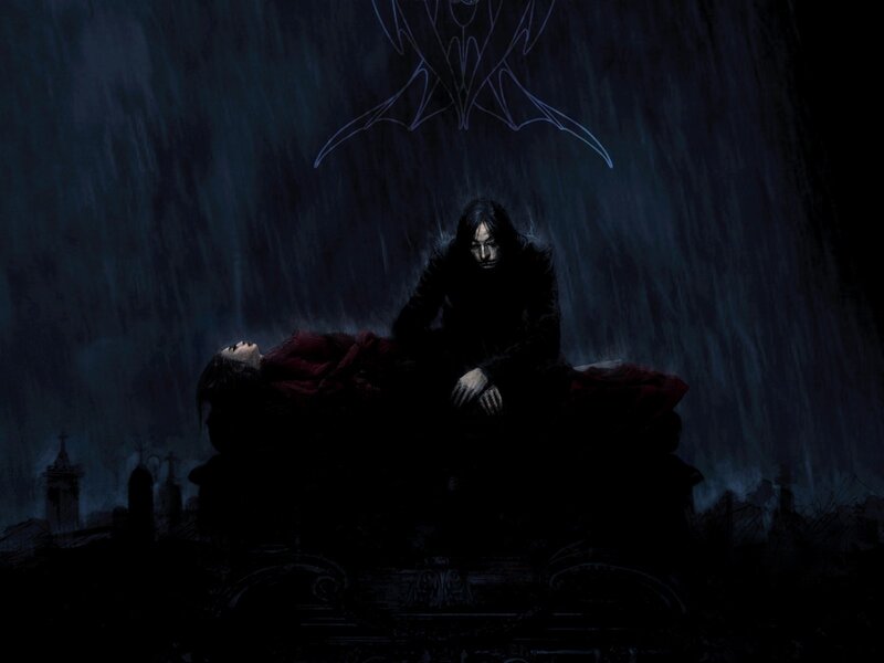 Vampire mourns lover in rain