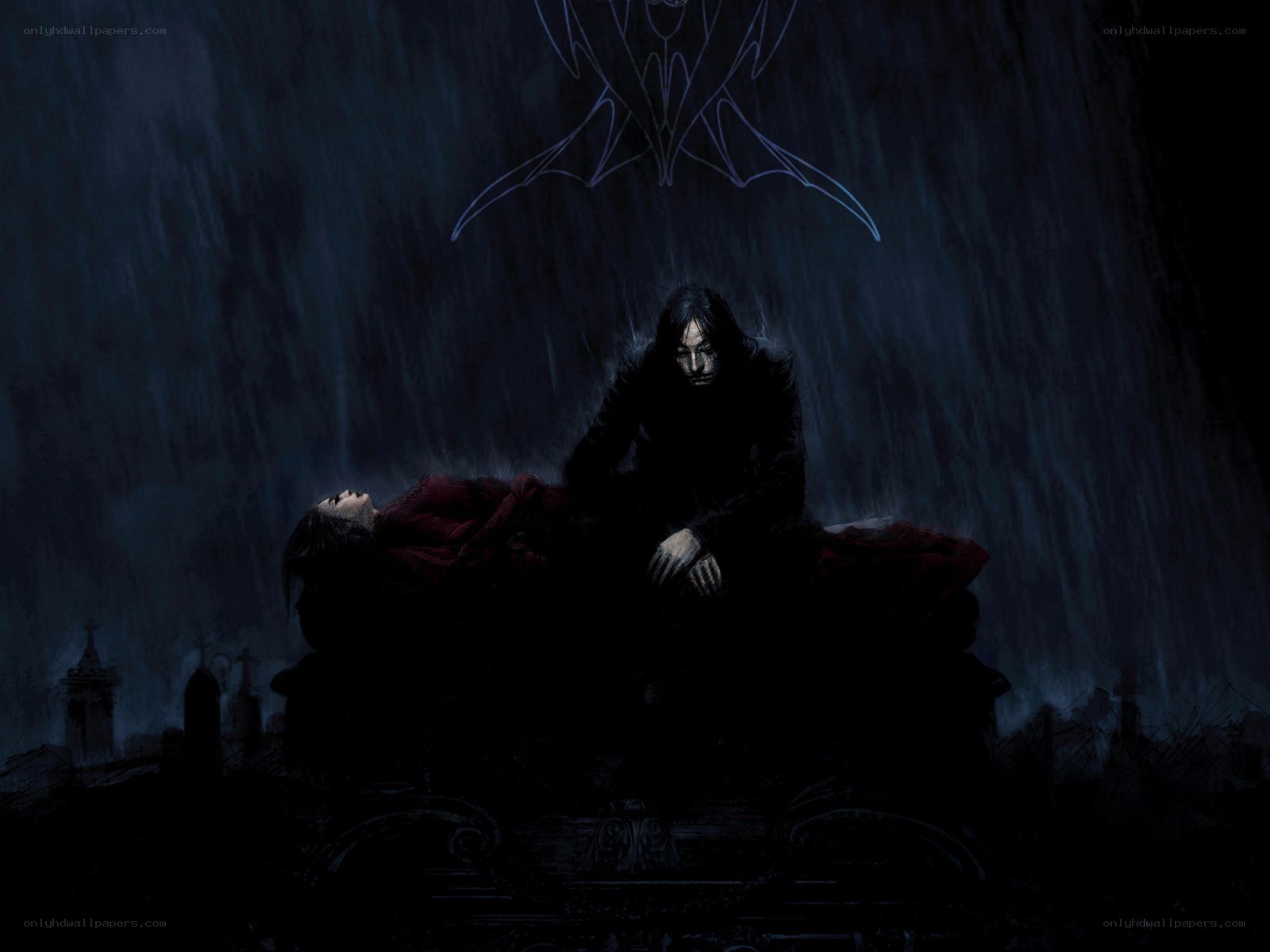 Vampire mourns lover in rain