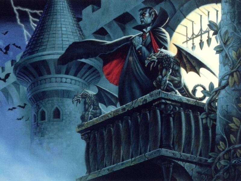 Vampire on a Balcony — Black