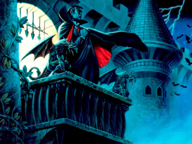 Vampire on a Balcony — Blue