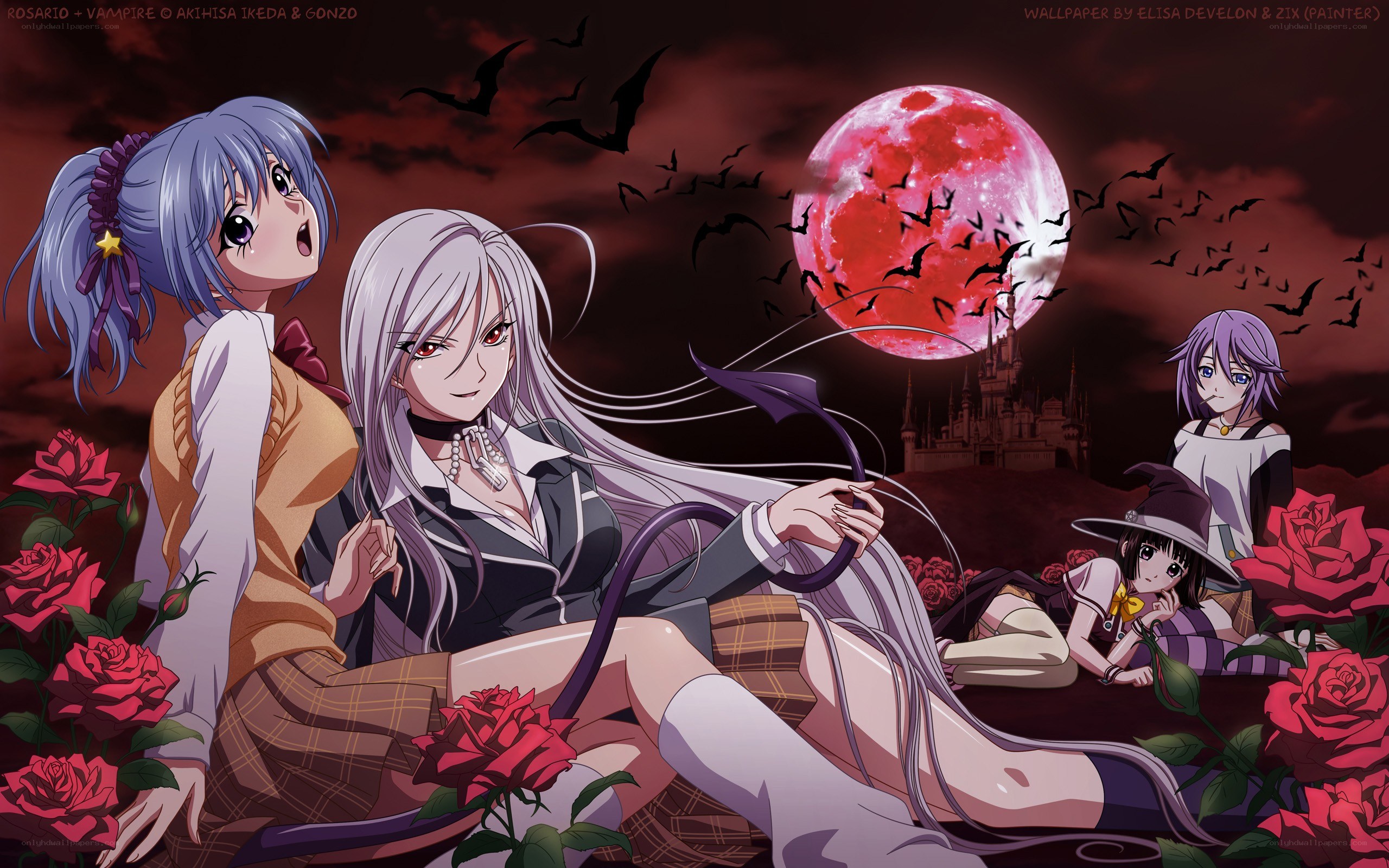 Vampire-themed anime scene