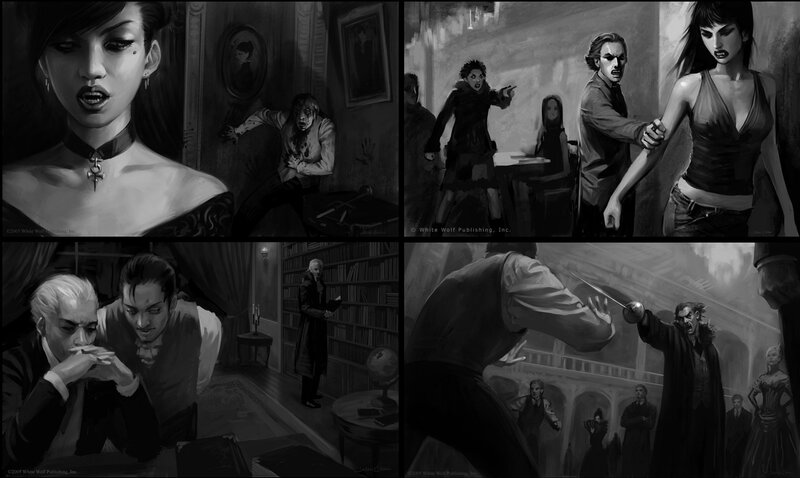 Vampire-themed artwork collection