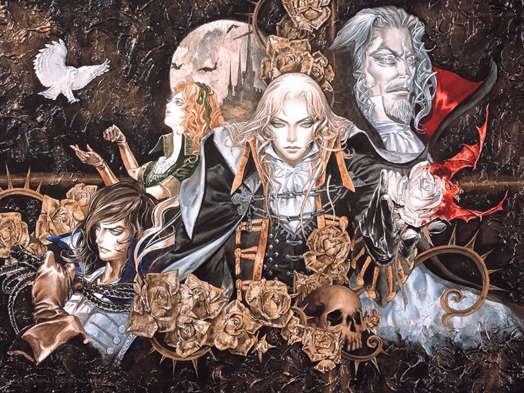 Vampire-themed fantasy illustration