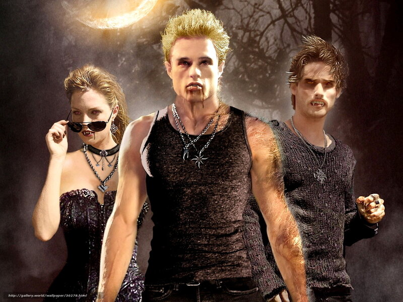vampire trio in dark forest