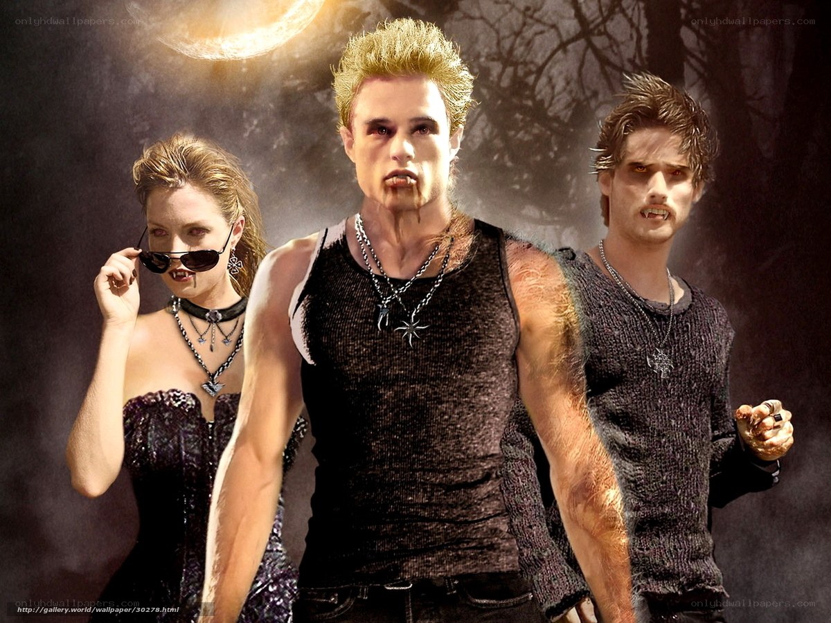 vampire trio in dark forest