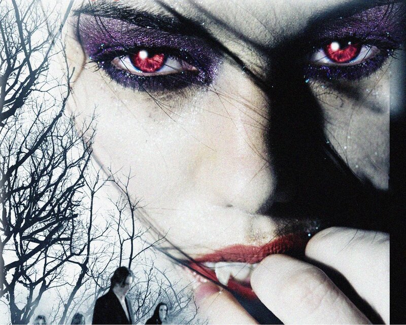 vampire with red eyes