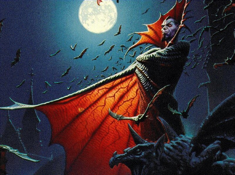 Vampire with Red Wings