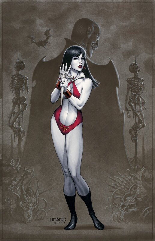 Vampire woman with bat wings