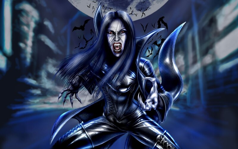 Vampire Woman with Claws