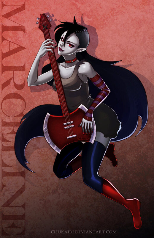 Vampire Woman with Guitar