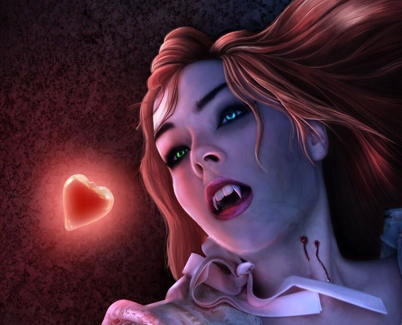 Vampire Woman with Heart