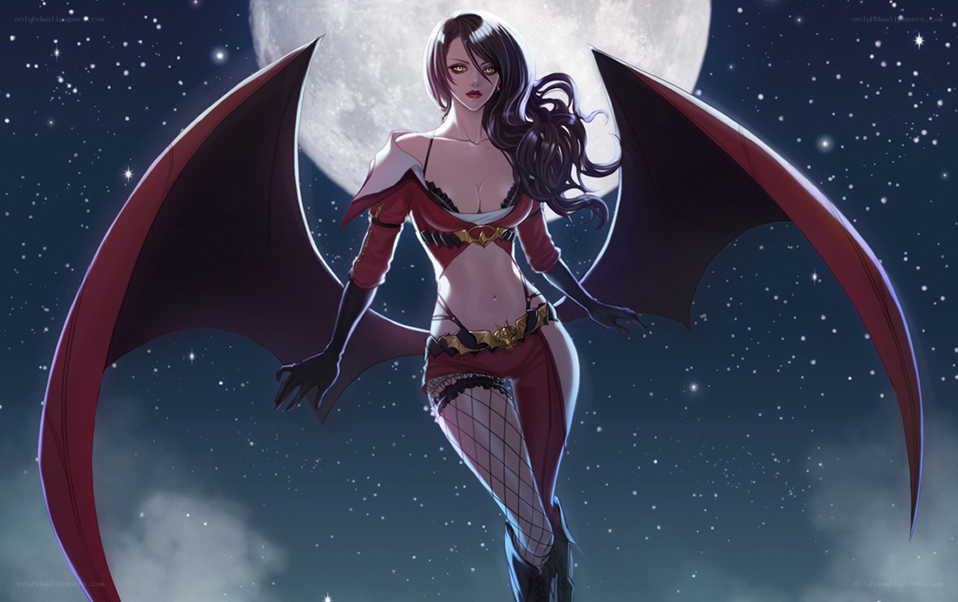 vampire woman with wings