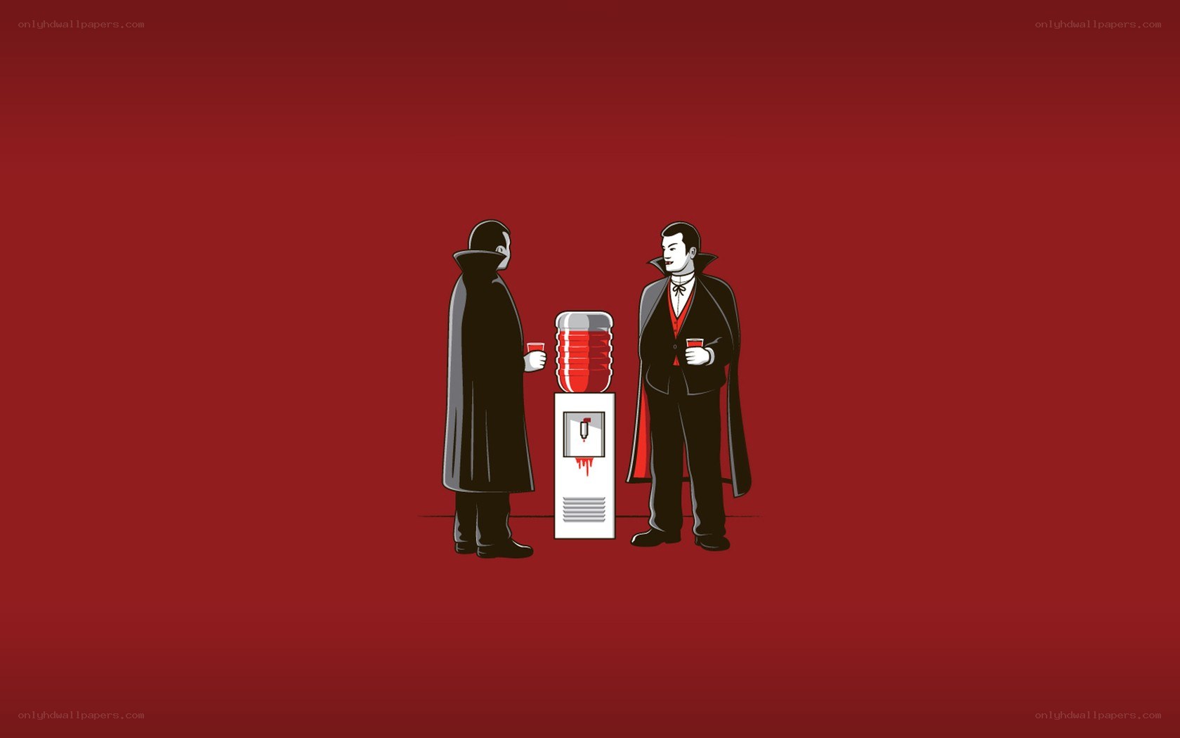 Vampires at water cooler