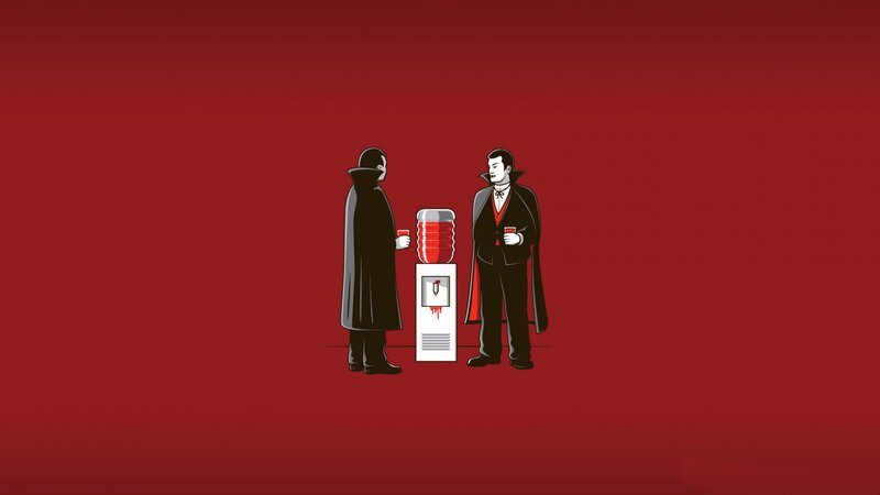 vampires at water cooler