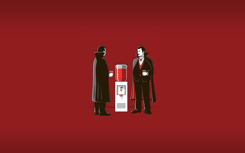 vampires at water cooler