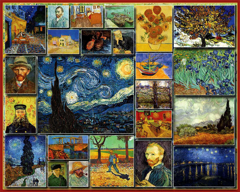 Van Gogh Paintings Collage
