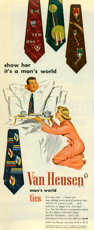 Van Heusen tie advertisement