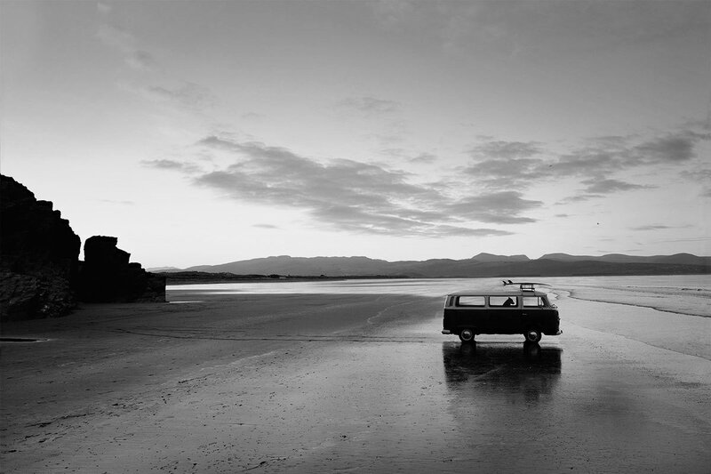 Van on Beach