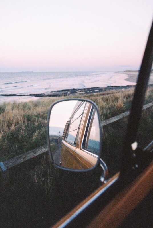 Van Side Mirror Reflection