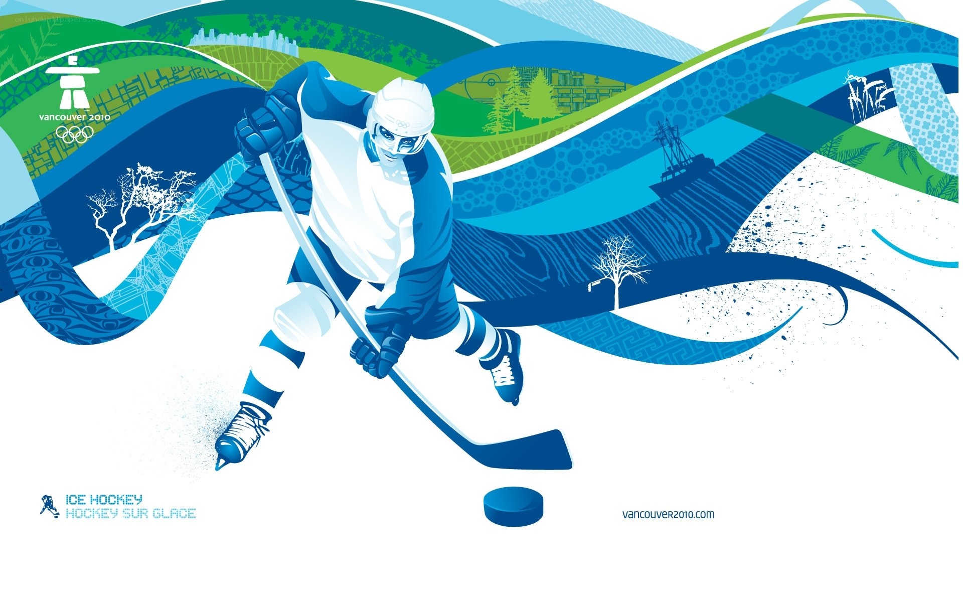 Vancouver 2010 hockey poster
