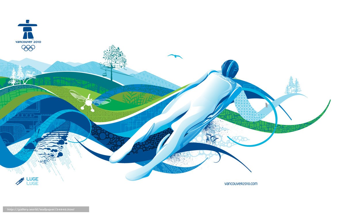 Vancouver 2010 Luge Poster