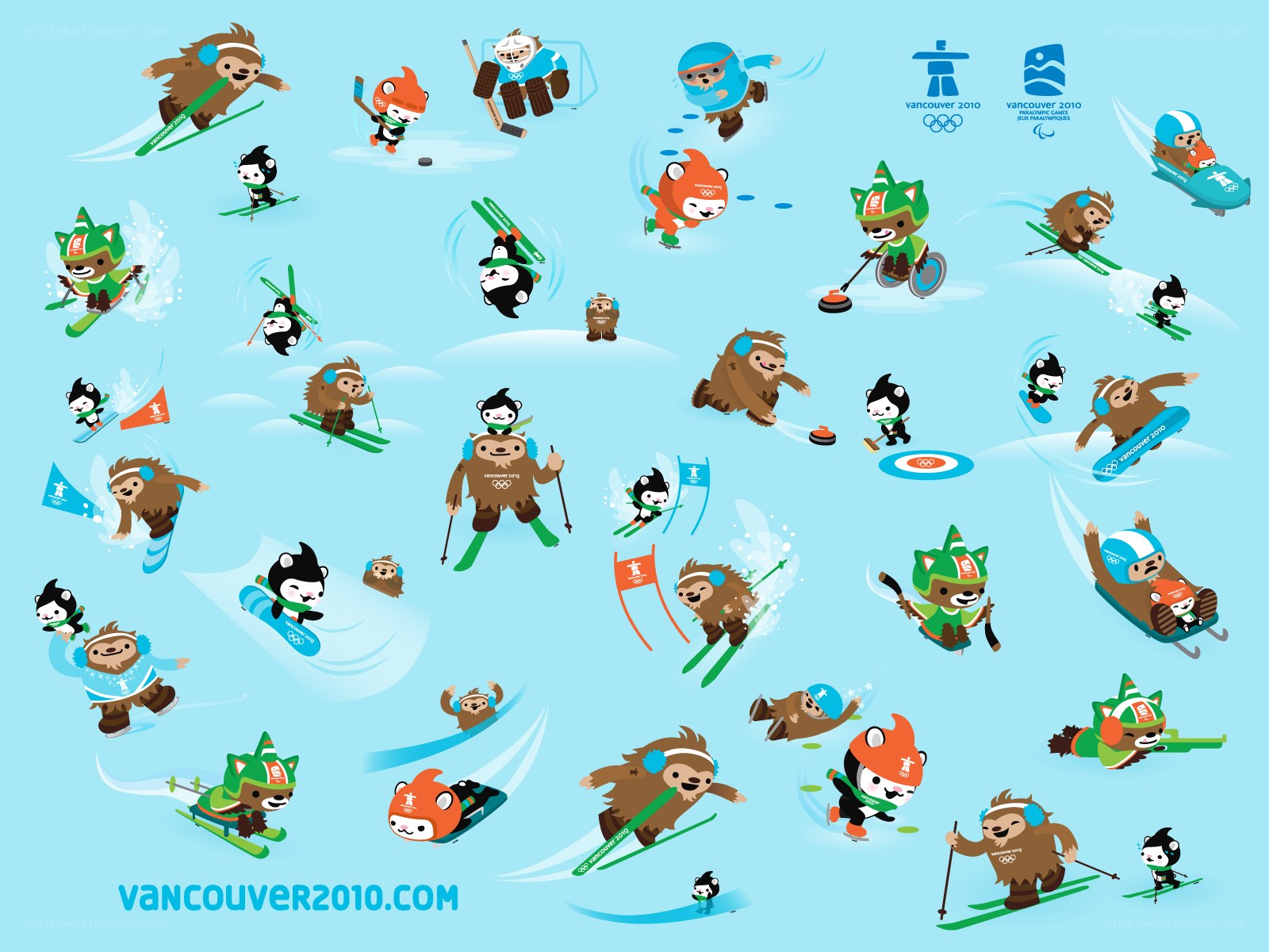 Vancouver 2010 mascot illustration