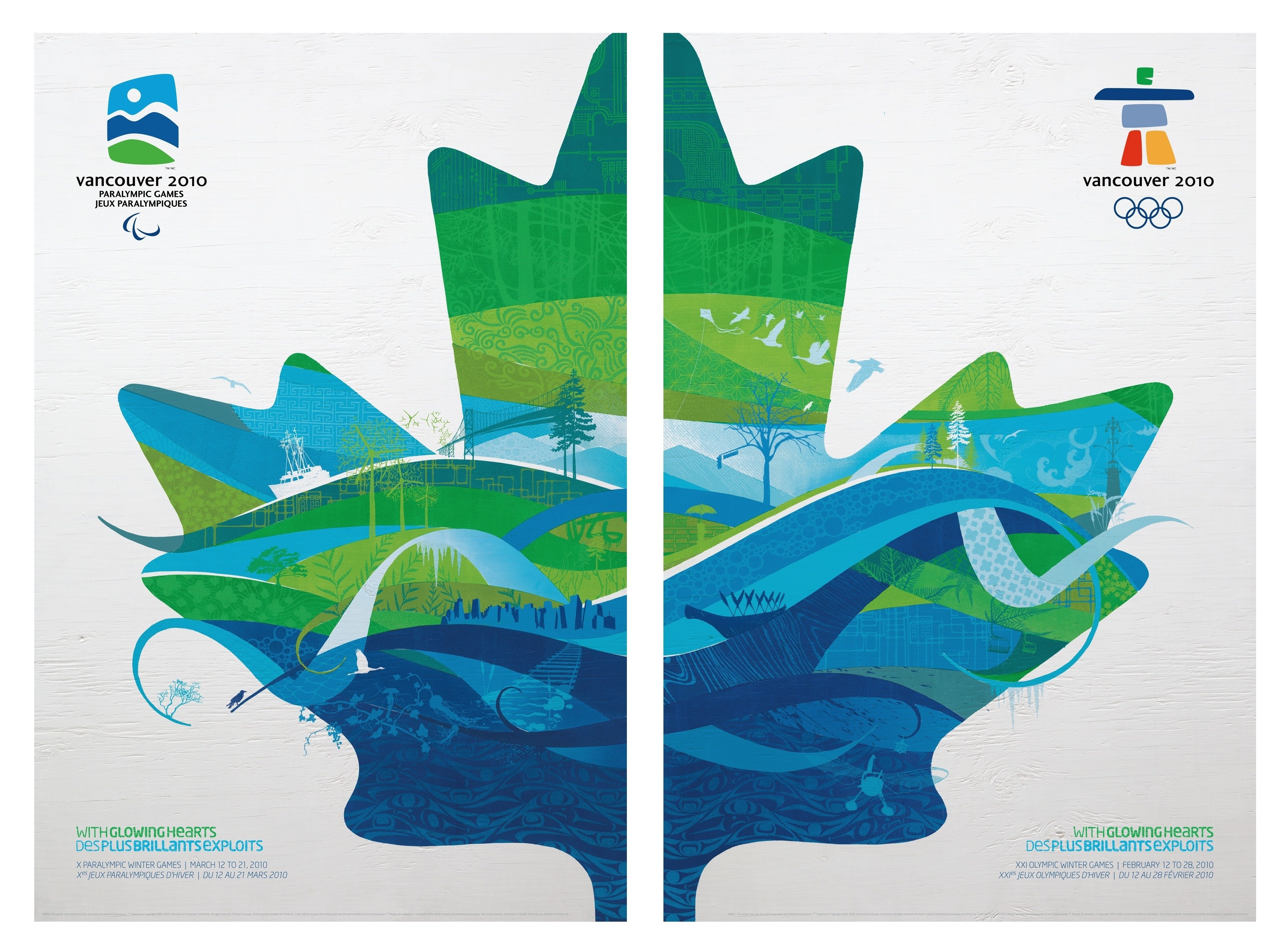 Vancouver 2010 Olympic and Paralympic posters
