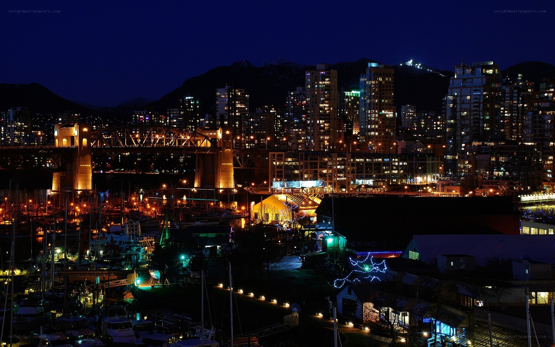 Vancouver at night