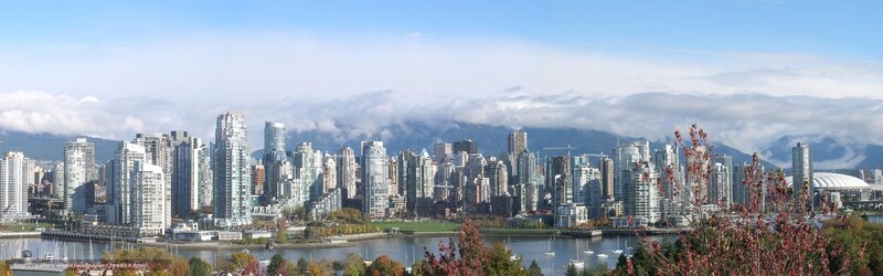 Vancouver City Skyline — Blue, Serene