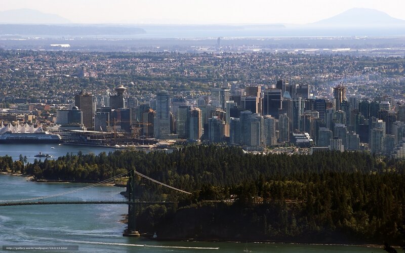 Vancouver City Skyline — Green