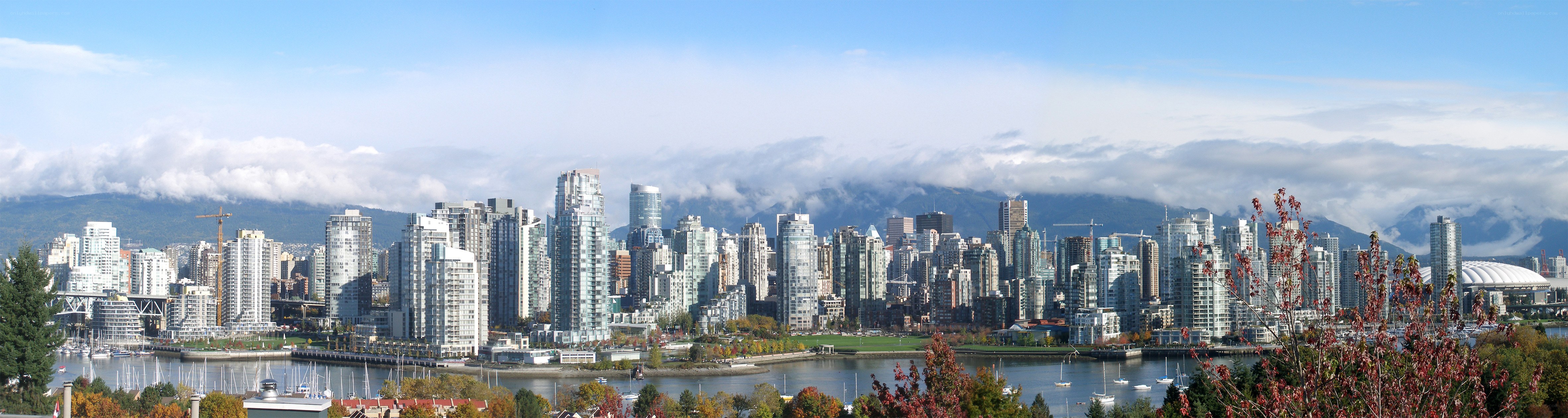 Vancouver city skyline panorama