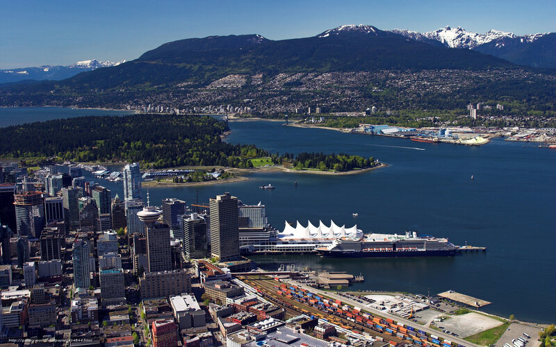 Vancouver Cityscape — Blue