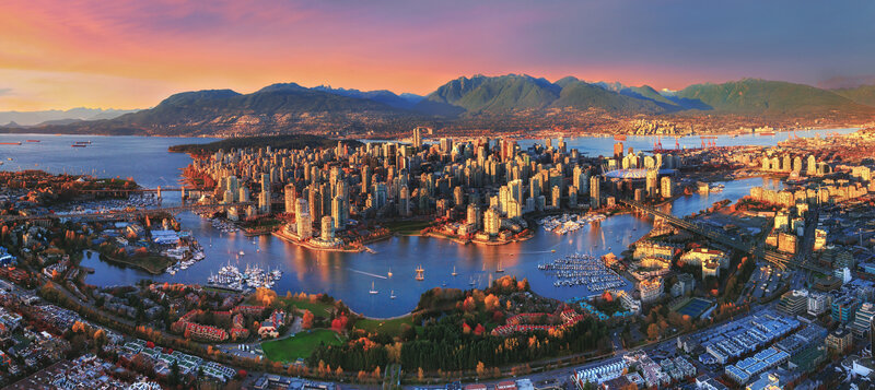 Vancouver Cityscape — Orange