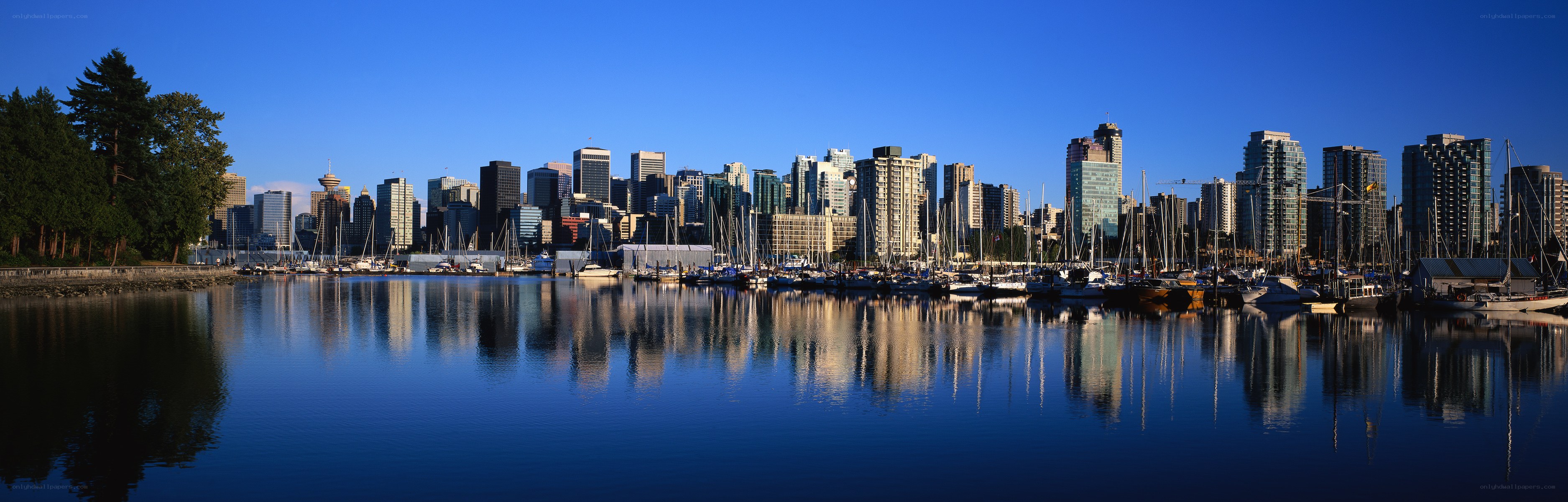 Vancouver skyline at dawn