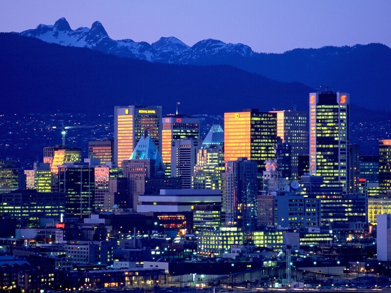 Vancouver Skyline — Blue, Dramatic