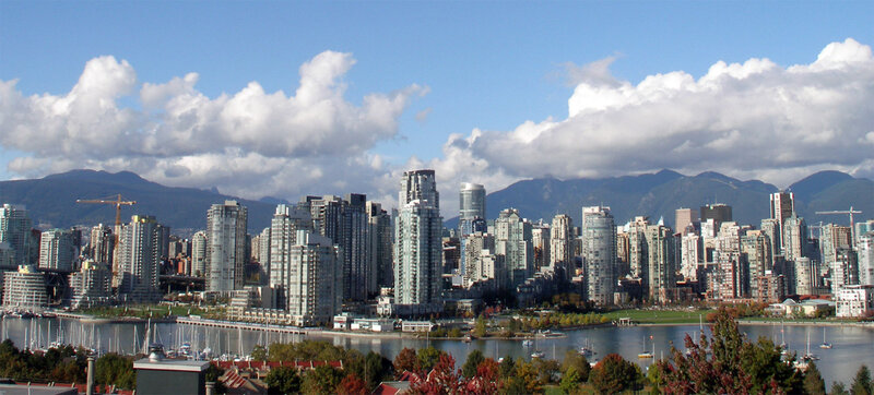 Vancouver Skyline — Blue