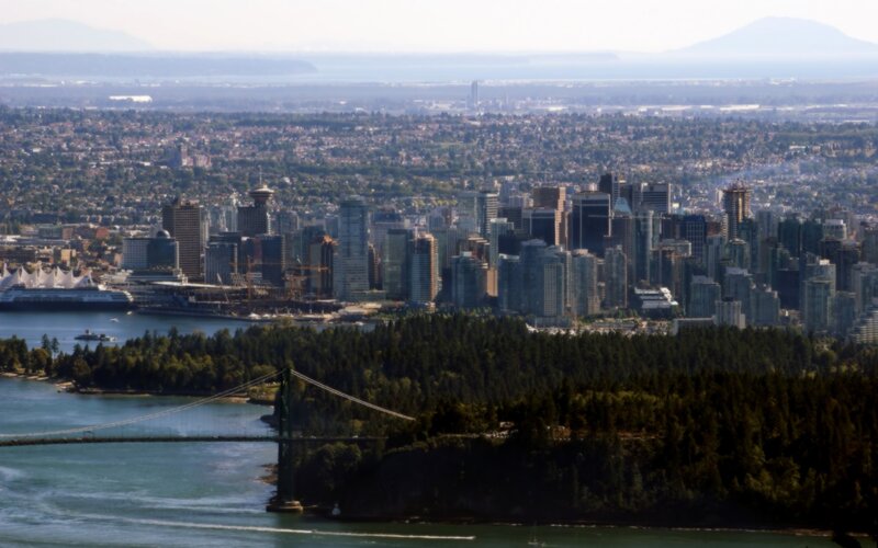 Vancouver skyline from Stanley Park