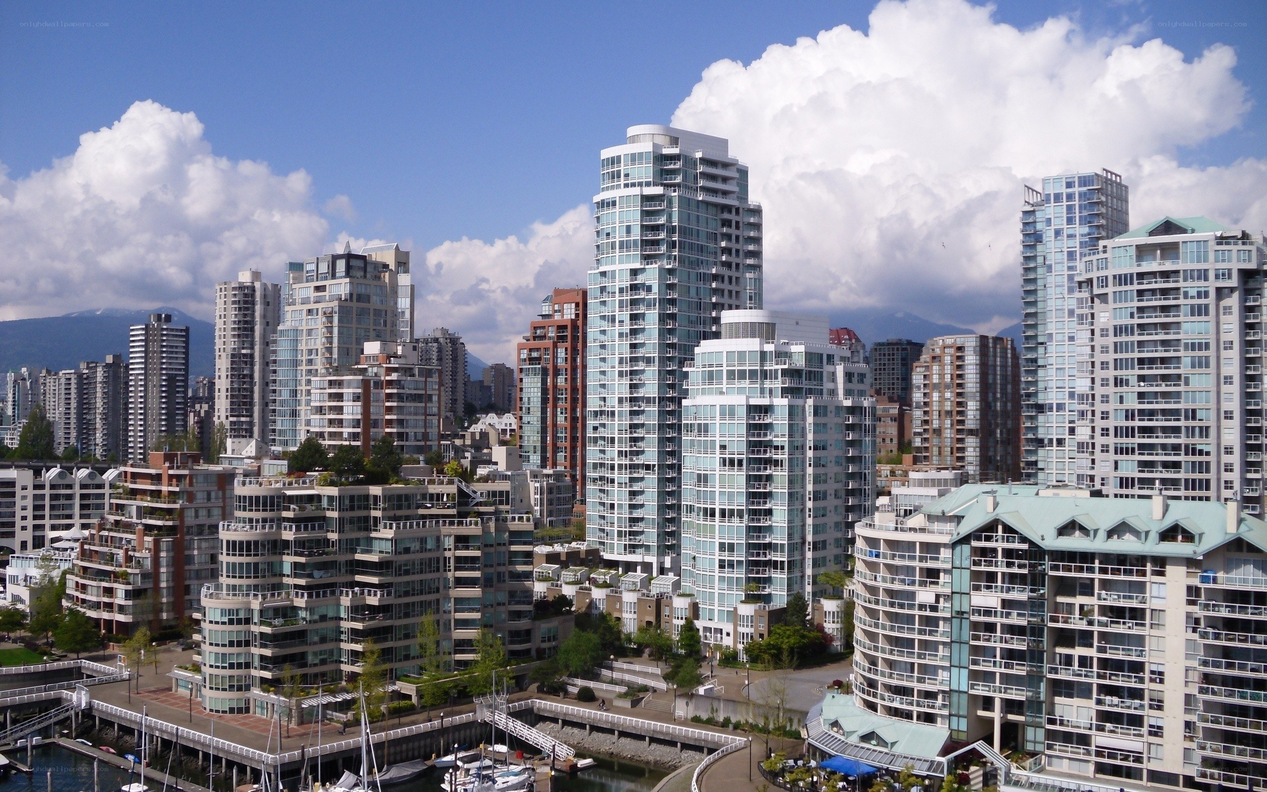 Vancouver skyline with modern high-rises