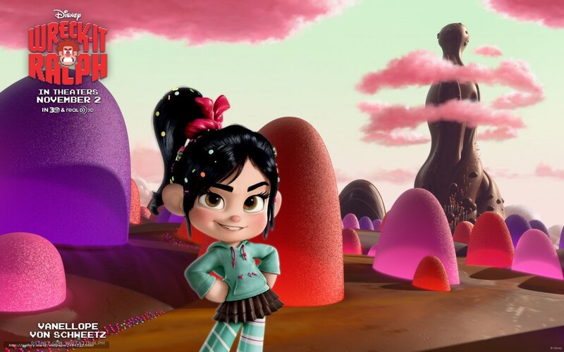 Vanellope in a candy world