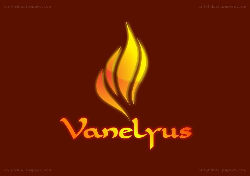 Vanelyrus logo with flame