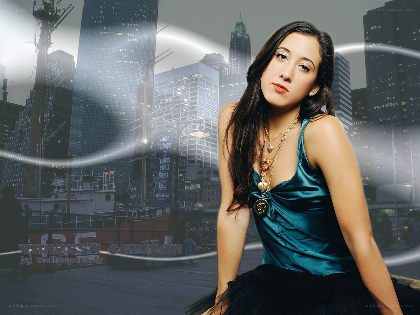 Vanessa Carlton in cityscape