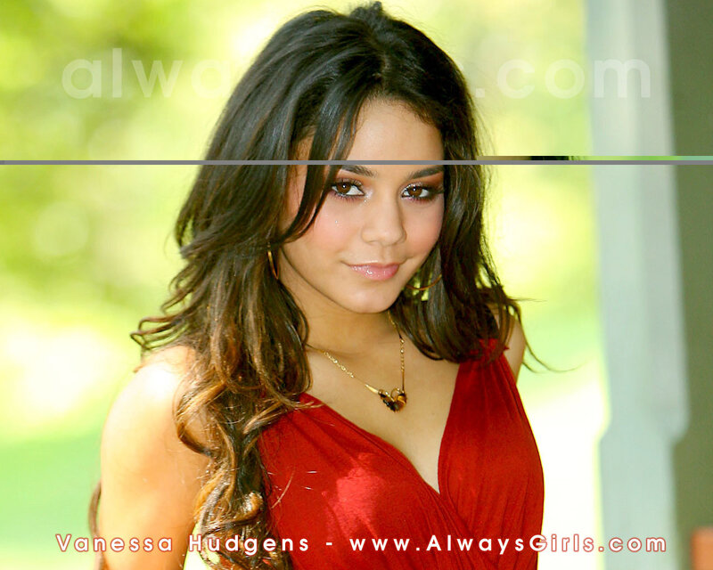 Vanessa Hudgens in red dress
