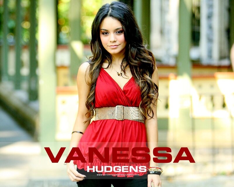 Vanessa Hudgens in red dress