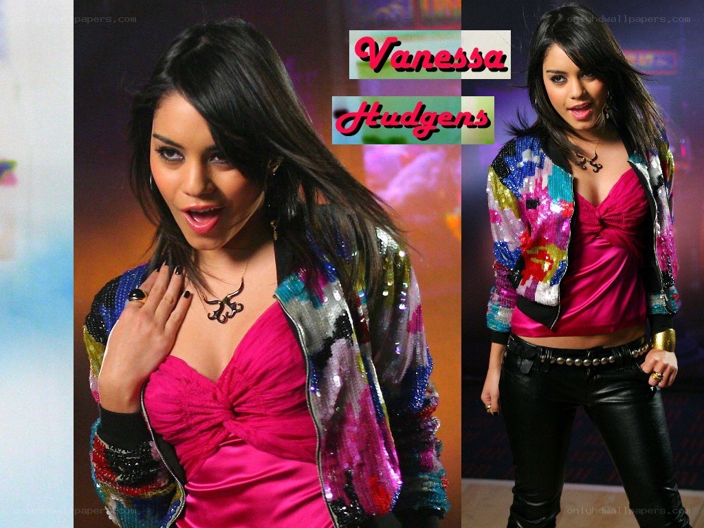 Vanessa Hudgens in sequin jacket